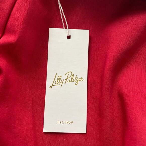 NWT - Lilly Pulitzer Malbec Red Ana High Rise Pant #017387, Size 0 #359 - Picture 11 of 15